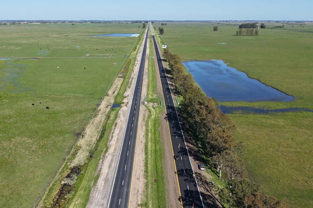 AUBASA - Finalizaron las obras de mejora y repavimentación en la Ruta Provincial 63
